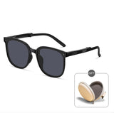 Cyxus Foldable Polarized Sunglasses Women Portable Folding Sun Glasses Day-View Sunscreen Protective Fexible TR Frame 1019 Jennyshome