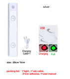 Magnetic LED Bar Cat Eye Spot Light Effect Rechargeable Battery Lamp USB Night Lights for Kitchen Under Cabinet Wardrobe cuisine Jennyshome