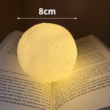 3D LED Moon Lamp Printed Bedside Moon Night Light Jennyshome