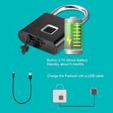 USB Charging Fingerprint Padlock Jennynailart