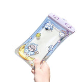 Transparent Removal Lanyard Mobile Phone Pouch Air Cushion Edge Cute Cartoon Print Mobile Phone Water Proof Bag for Swimming Jennynailart