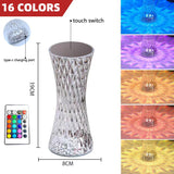 Slim Tower Crystal Projector Desk Atmosphere Night Light Table Lamp USB Rechargeable RGB light Jennyshome