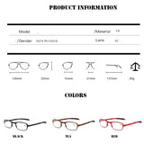 Design Reading Glasses Men Women Folding Spectacles Spectacles Frame TR Glasses +1.0 +1.5 +2.0 +2.5 +3.0 +3.5 +4.0 Jennynail