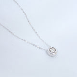18K Real Gold & Real Diamond Pendant Necklace