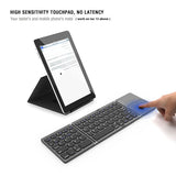 Mini Folding keyboard with Touchpad Wireless Bluetooth Keyboard - Jennyhome Jennynail