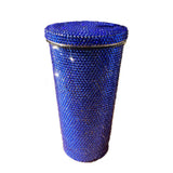 Diamond-studded Vacuum Flask Double Straw Cup Jennynailart