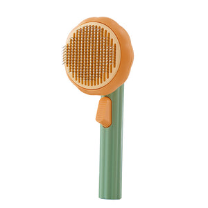 Pumpkin Cat Brush Comb For Pet Grooming Removes Loose Underlayers Tangled Hair Remover Brush Pet Hair Shedding Self Cleaning Jennyshome