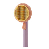 Pumpkin Cat Brush Comb For Pet Grooming Removes Loose Underlayers Tangled Hair Remover Brush Pet Hair Shedding Self Cleaning Jennyshome