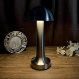 Metal mushroom rechargeable touch desk lamp Jennynailart