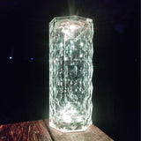 Crystal LED Table Lamp Rose Light Projector Touch Night light Flower Desk Lamp Jennyshome