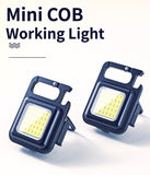 Portable Keychain Light Mini Cob Emergency Flashlight for Walk Dog Repairing Light Bottle Opener Light Magnetic Camping Light Jennyshome