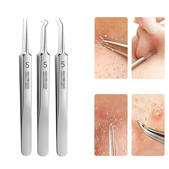 German Ultra-fine No. 5 Cell Pimples Blackhead Clip Tweezers Beauty Salon Special Scraping & Closing Artifact Acne Needle Tools Jennyshome