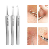 German Ultra-fine No. 5 Cell Pimples Blackhead Clip Tweezers Beauty Salon Special Scraping &amp; Closing Artifact Acne Needle Tools Jennyshome
