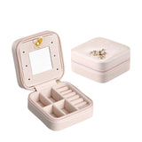 Jewelry Box Large Capacity Leather Storage Jewelry Case-Jennyhome