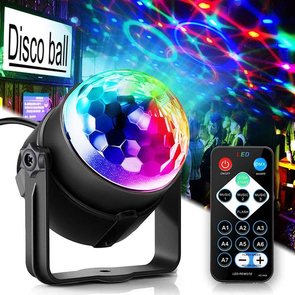 RGB Disco Ball Party Lights DJ Disco Light LED Projector Strobe Lamp-Jennyhome