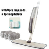 Spray Mop Broom Set Magic Mop Wooden Floor Flat Mop Household Cleaning Tool-Jennyhome