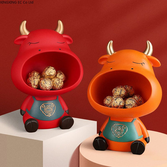 Lucky Ox Year Mascot Nordic Creative Storage Cute Animal  Home Decoration-Jennyhome