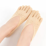 Women Invisible Mesh Hole 5 Toe Seperated Finger Socks-Jennyhome