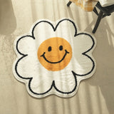 Ins Smiley Door Mat Cartoon Anti-slip Floor Mats Washable Bedroom Carpet-Jennyhome Jennynail