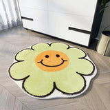 Ins Smiley Door Mat Cartoon Anti-slip Floor Mats Washable Bedroom Carpet-Jennyhome Jennynail