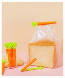 5PC Cartoon Carrot Food Bag Closure Clip - Jennyhome Jennyhome
