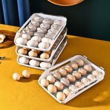 Transparent Rolling Style Egg Storage Tray - Jennyhome Jennyhome
