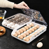 Transparent Rolling Style Egg Storage Tray - Jennyhome Jennyhome