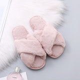 Soft Fluffy Cozy Faux Fur Slippers - Jennyhome Jennyhome