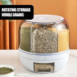 6-Grid Rotatory Grain Bucket Container - Jennyhome Jennyhome
